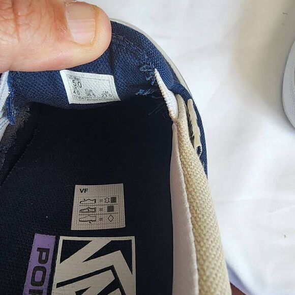 Vans Skate Slip On Dress Blues Turtledove Size Men's 5 Women's 7 - Picture 7 of 13